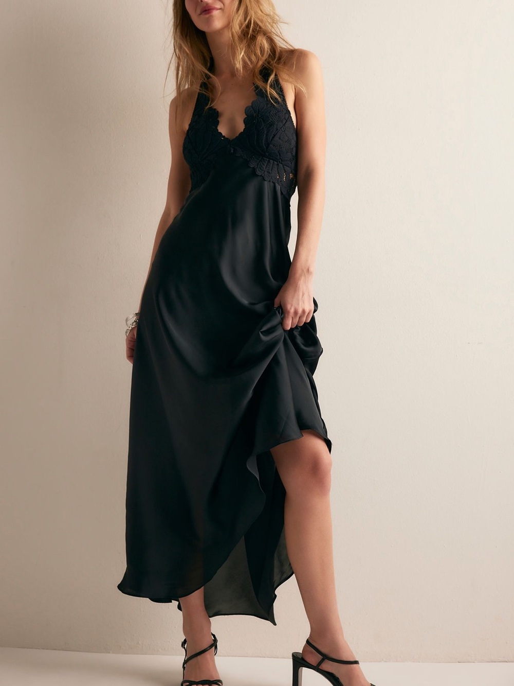 Free People Petal Party Midi Slip Dress